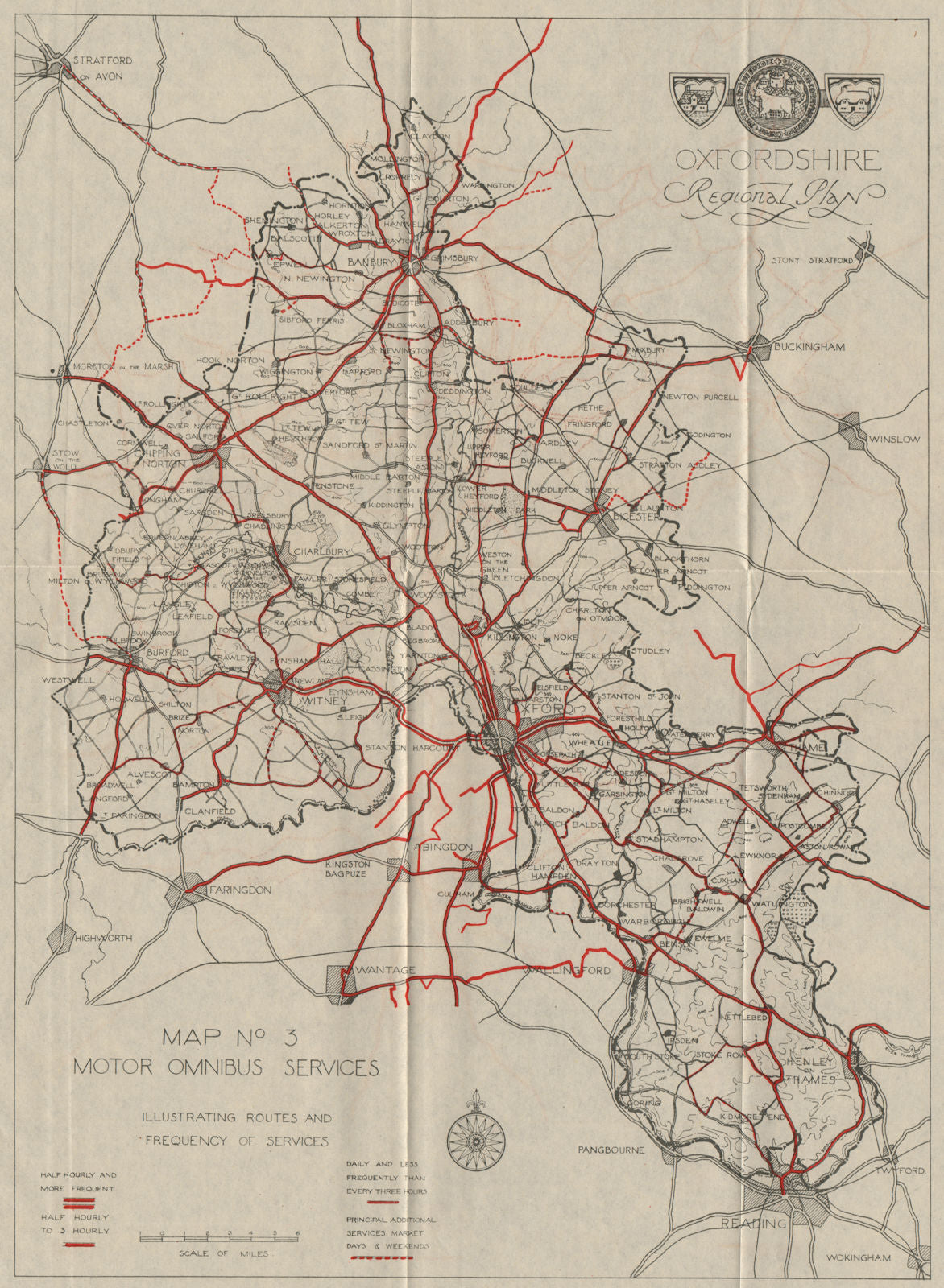 OXFORDSHIRE. Bus routes/frequency.